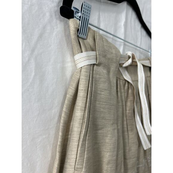 Nic & Zoe Womens Sz 8 Skirt A Line Zip Double Take Linen Blend Pockets Gorpcore - Picture 2 of 10
